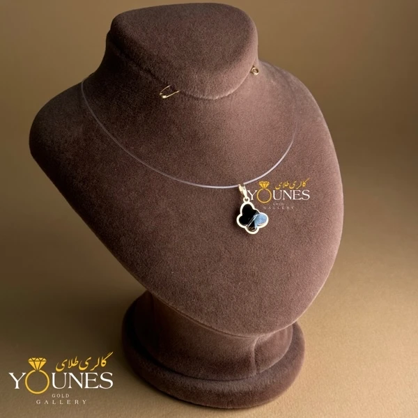 آویز طلا سواروسکی پروانه ای مشکی